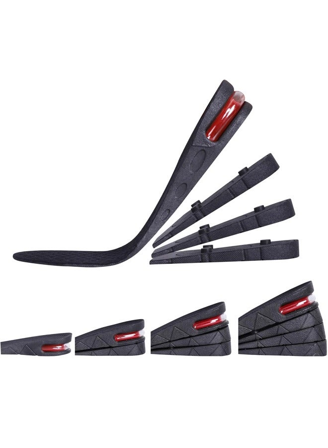 Height Increase Inserts,3 Layers Shoe Height Insoles to Make You Taller, Multi-Layer Invisible Boosting Lifts Soles Kit Heel Height 2.36 inch - Image 1