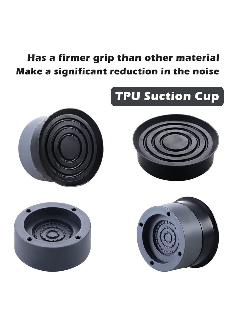Generic - DMG 4Pcs Anti Vibration Pads, Washing Machine Base Feet, Anti-Slip Boosting Shock Absorption and Noise Reduction Pads with Suction Cups for Washer and Dryer Stand Protecting Base - Image 1