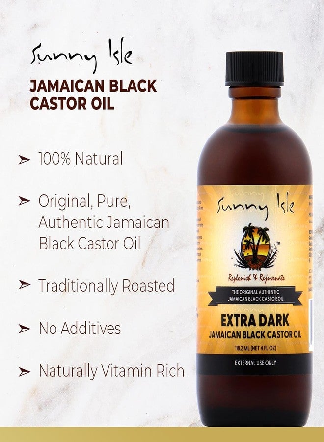Sunny Isle Jamaican Black Castor Oil Extra Dark, 4 Fl Oz - Image 2