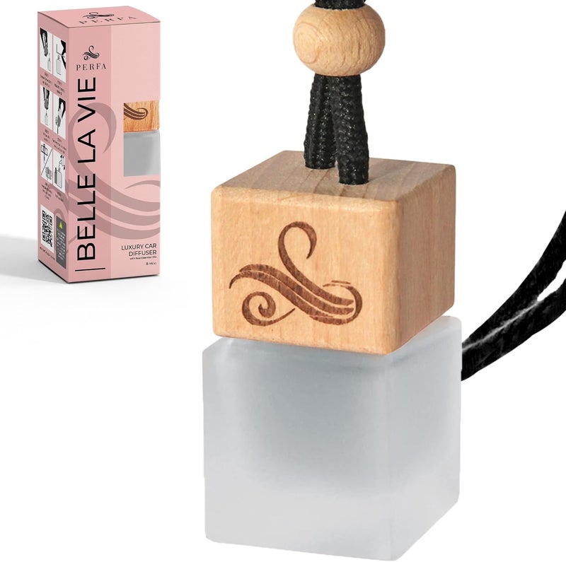 Perfa Belle La Vie Luxury Car Air Freshener by Perfa - Irresistible Vanilla Scent with Essential Oils - Image 1