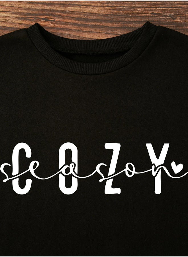 Kotty Slogan Print Round Neck Sweatshirt  - Image 2