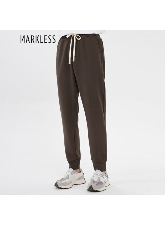 Markless Men's Pants, Autumn And Winter Loose Casual Trousers, Solid Color Joggers, Clb2894m, Khaki, XL - Image 1