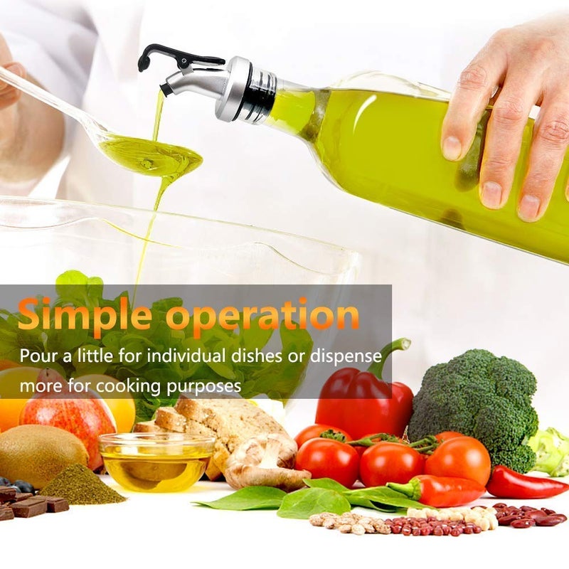 KIDINGTON Glass Oil Dispenser Bottle 500 ML White 1 Piece - Image 3