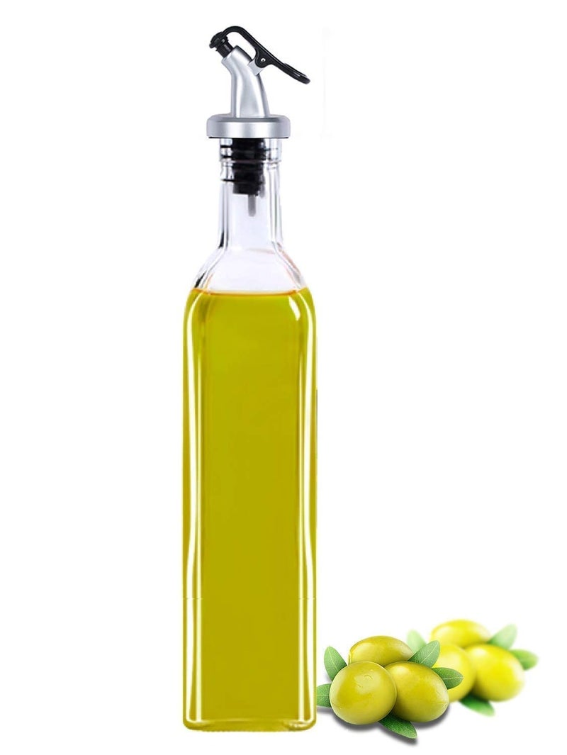 KIDINGTON Glass Oil Dispenser Bottle 500 ML White 1 Piece - Image 1