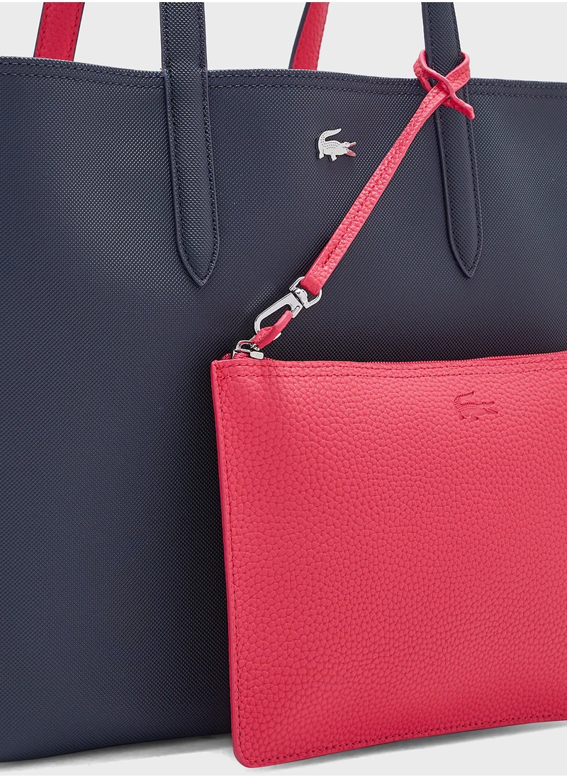 LACOSTE Essentials Top Handle Zip Over Tote