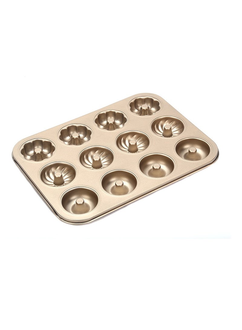 general Donut baking mold oven, household carbon steel non stick cake mold baking tool - Image 1