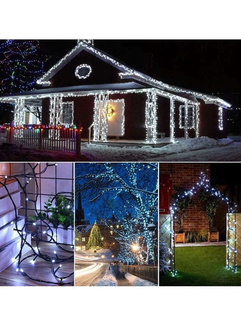 PAMEER - Cool White 480 LED String Lights White Wire Plug-in 48mtr String, Home Decorative LED Strip for Parties EID Ramadan Diwali and Wedding Parties Decoration, Single Mode, Box Button Control ON OFF - Image 1