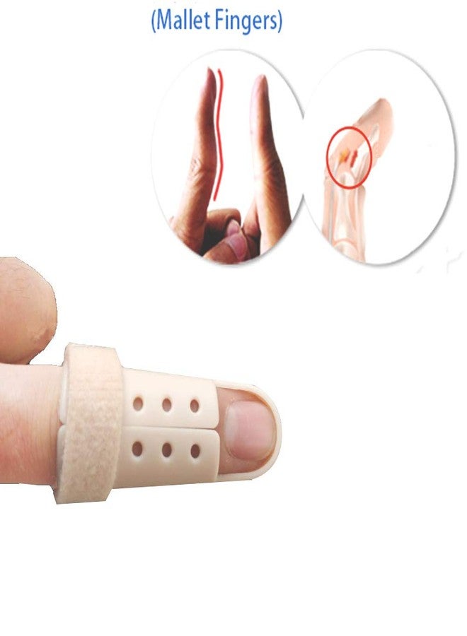 Mcvcoyh Plastic Finger Splints, 3-Size Pack Mallet Finger Brace Mallet Dip Support, Trigger Finger Support Brace Immobilizer - Image 5