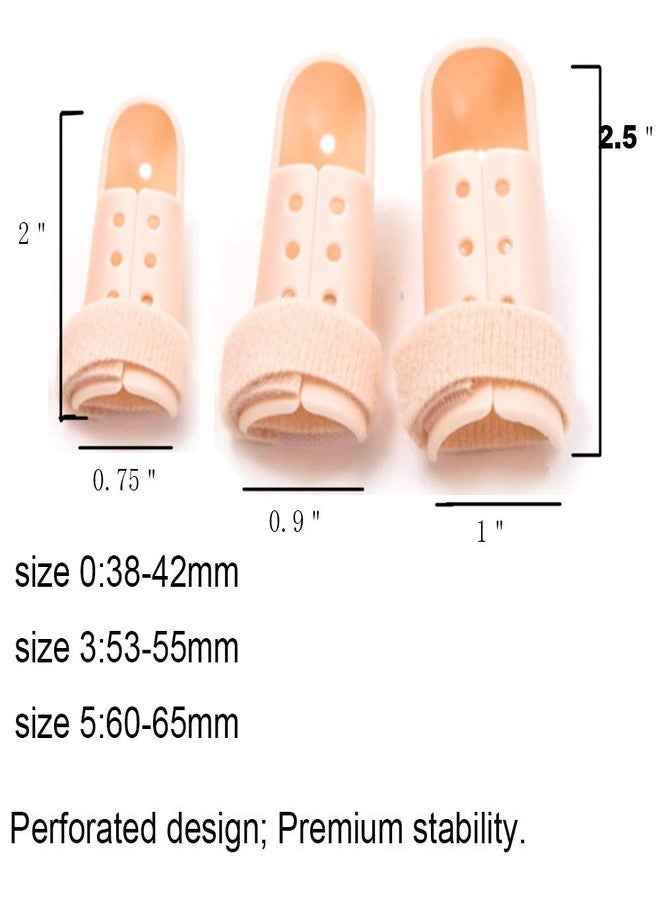 Mcvcoyh Plastic Finger Splints, 3-Size Pack Mallet Finger Brace Mallet Dip Support, Trigger Finger Support Brace Immobilizer - Image 2