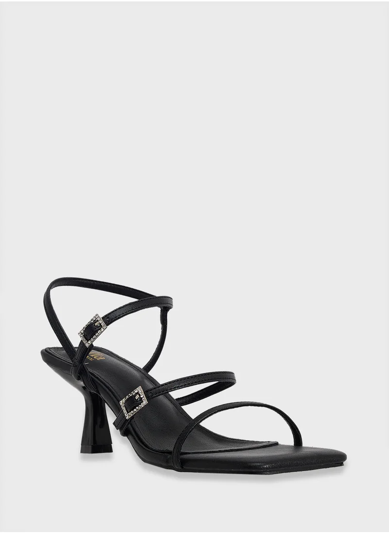 ELLA Triple Strap Heeled Sandal