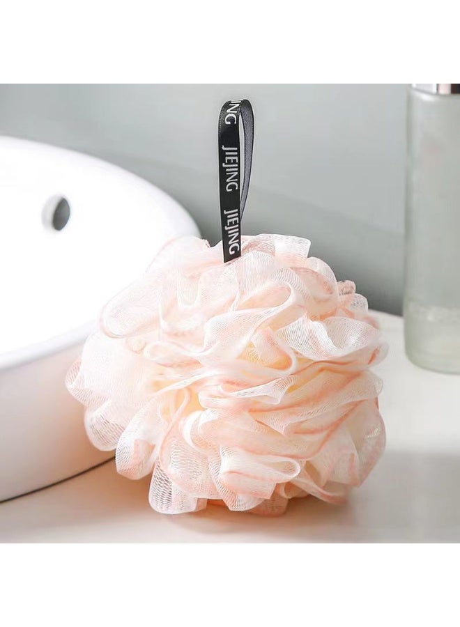 4 Pieces Bath Sponges,Bath Sponges Loofahs,Mesh Pouf Loofahs, for Enhanced Skin Care for Men & Women,Nature-Inspired, Luxurious Bathing Experience - Image 4