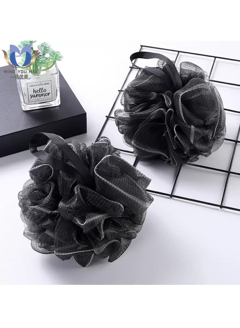 4 Pieces Bath Sponges,Bath Sponges Loofahs,Mesh Pouf Loofahs, for Enhanced Skin Care for Men & Women,Nature-Inspired, Luxurious Bathing Experience - Image 2