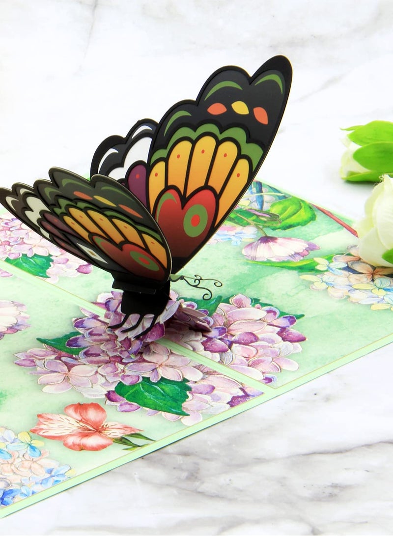 Generic 3D Butterfly Pop Up Card for Love and Celebration, Ideal Gift for Birthdays, Weddings, Anniversaries, Perfect for Kids and Women - Image 4