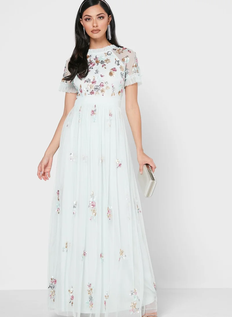 Frock and Frill Tulle Embellished Dress