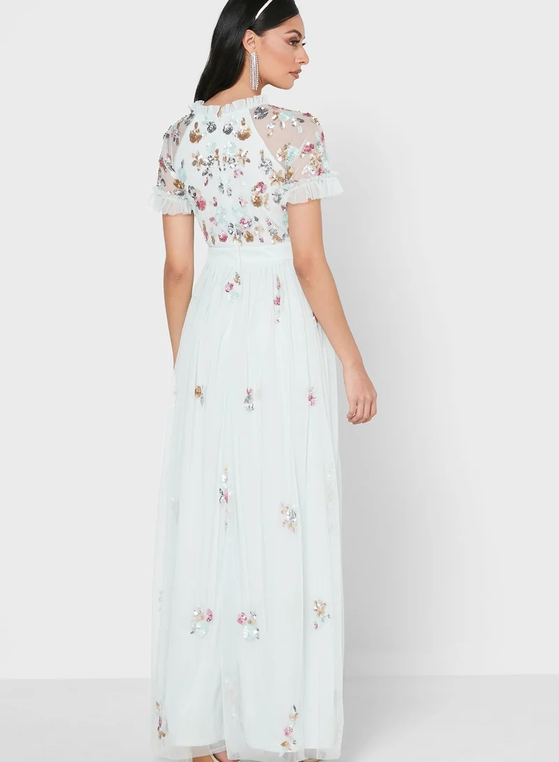 Frock and Frill Tulle Embellished Dress