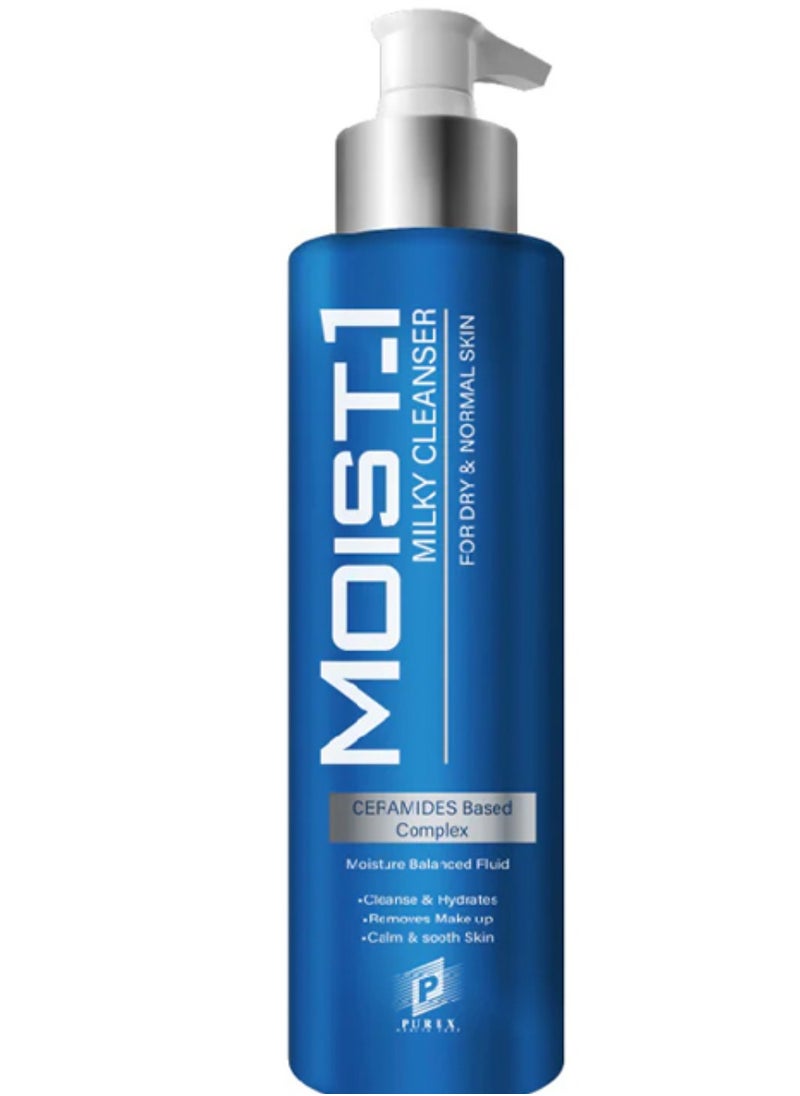 MOIST-1 - Moist-1 Milky Cleanser For Dry &Normal Skin 200 Ml - Image 1