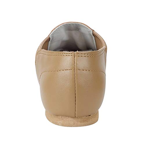 Linodes PU Leather Jazz Shoe Slip On Dance Shoes for Girls and Boys (Toddler/Little Kid/Big Kid)-brown-12M-Little Kid - Image 4