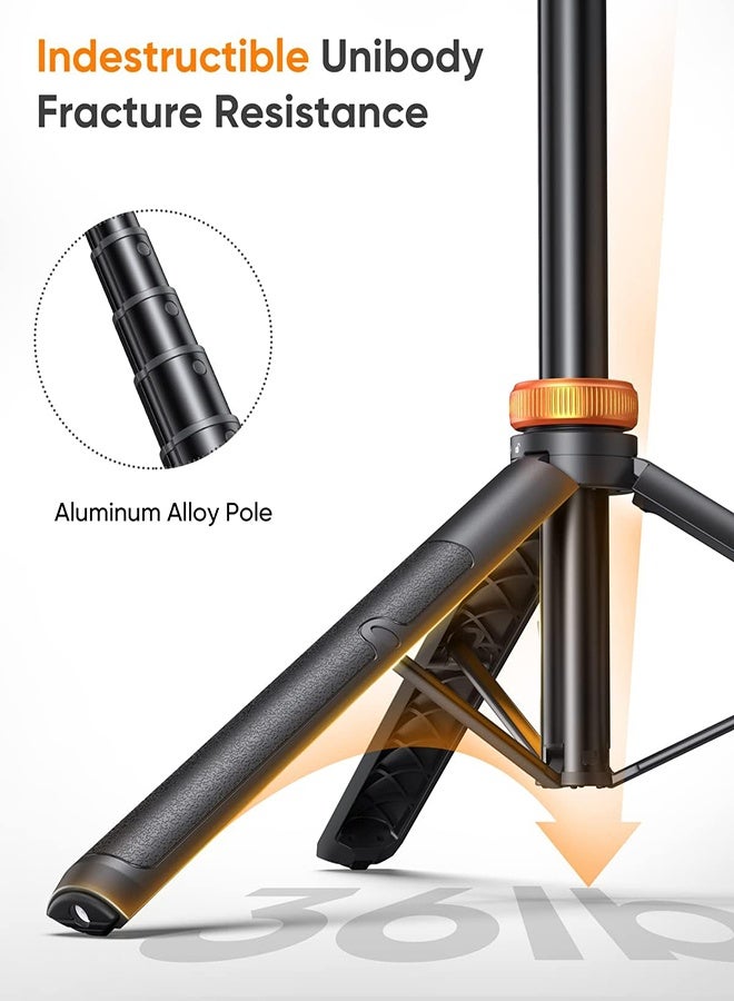 59" Phone Tripod, Tripod For Iphone  Selfie Stick With Remote, Extendable Cell Phone Stand Ultimate Phone Holder, Solidest Phone Stand Compatible With Iphone/Android - Image 2