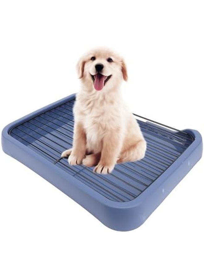 AYNEFY أزرق متوسط صينية مرحاض للكلاب بشبكة قابلة للإزالة ومجرفة - Image 4
