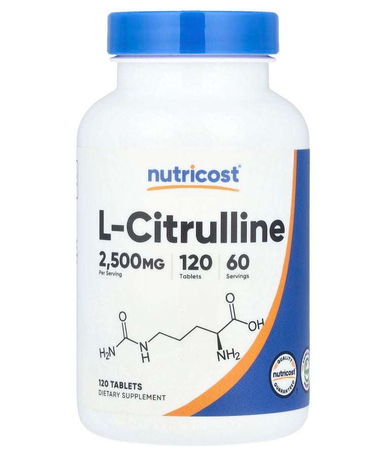 Nutricost L-Citrulline 120 Tablets (1250 mg per Tablet)