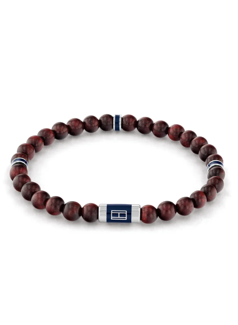 تومي هيلفيغر Tommy Hilfiger Men's Wood Bead Bracelet - 2790324