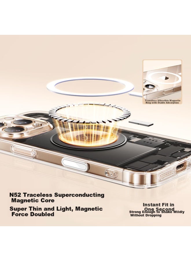 Smartdevil 【Built-In Ai Shooting Button】Compatible With Apple 16Pro Phone Case Magsafe Magnetic Absorption Protective Cover Ultra-Thin Anti-Fall Transparent Lens Full Package - Image 3