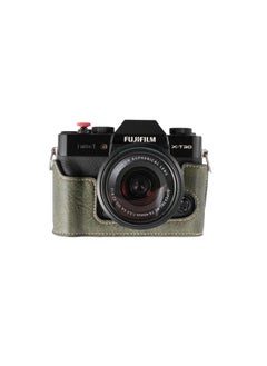 Generic Fuji XT30 Camera Bag Leather Case XT5 XS10 X100V XS20 Base Camera Case Protection-Color:XT5 [PU] Deep Coffee  - Image 5