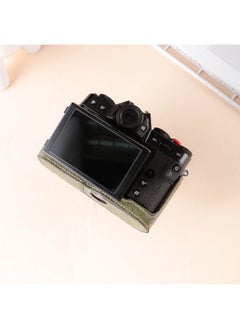 Generic Fuji XT30 Camera Bag Leather Case XT5 XS10 X100V XS20 Base Camera Case Protection-Color:XT5 [PU] Deep Coffee  - Image 4