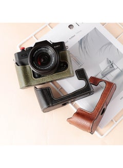Generic Fuji XT30 Camera Bag Leather Case XT5 XS10 X100V XS20 Base Camera Case Protection-Color:XT5 [PU] Deep Coffee  - Image 1
