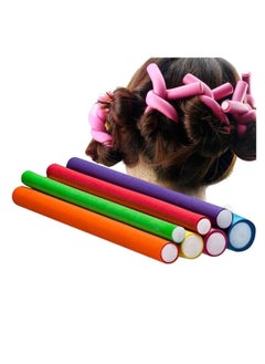 42 pcs Hair Curlers Rollers Flexi Rods Flexible Curling Rods Set No Heat heatless Bendy foam Hair Curls