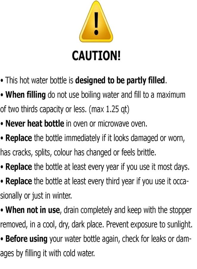 MELVIS® Premium Rubber Hot Water Bag | Reusable Pain Relief & Relaxation for Aches, Cramps, and Cold Nights | Eco-Friendly & Leak-Proof Design | Portable Comfort Solution | Pack of 2 - Image 4