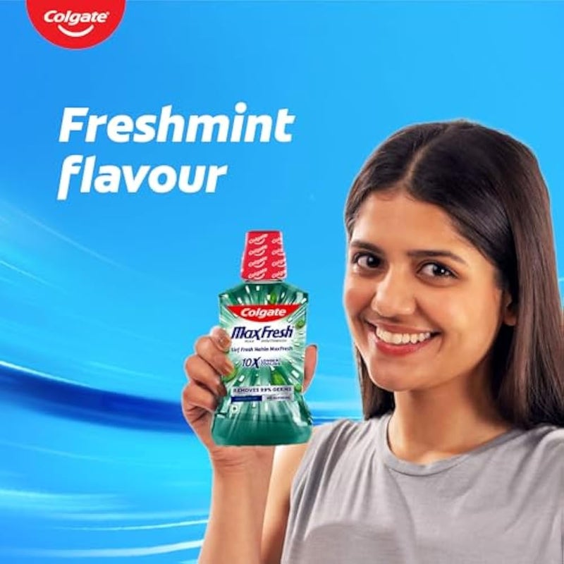 Colgate Plax Antibacterial Mouthwash, 24/7 Fresh Breath - 250ml, (Fresh Mint) - Image 2