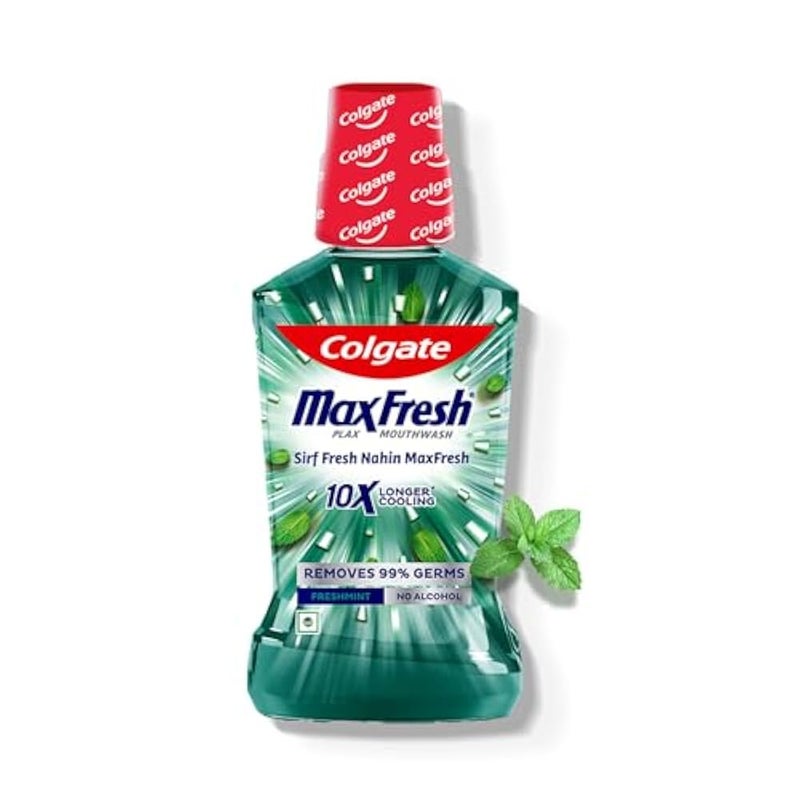 Colgate Plax Antibacterial Mouthwash, 24/7 Fresh Breath - 250ml, (Fresh Mint) - Image 1