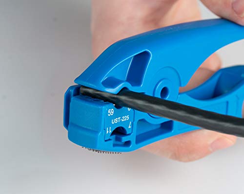 Jonard Tools TK-83 COAX Cable Network Kit - 8 Piece Kit With Coaxial Cable Stripper For RG59 RG6 RG7 RG11, CATV Tools and F Connector Compression Tool - Image 2