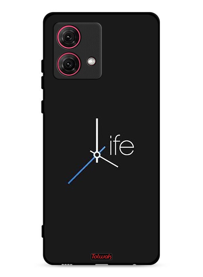 Tolwak Motorola Moto G84 5G Protective Case Cover Life Clock - Image 1