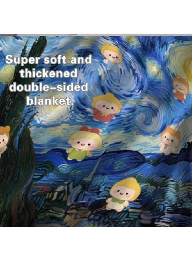general Baby and children's cartoon flannel thin blanket (warm and comfortable, suitable for sleep, game use) 70cm*100cm