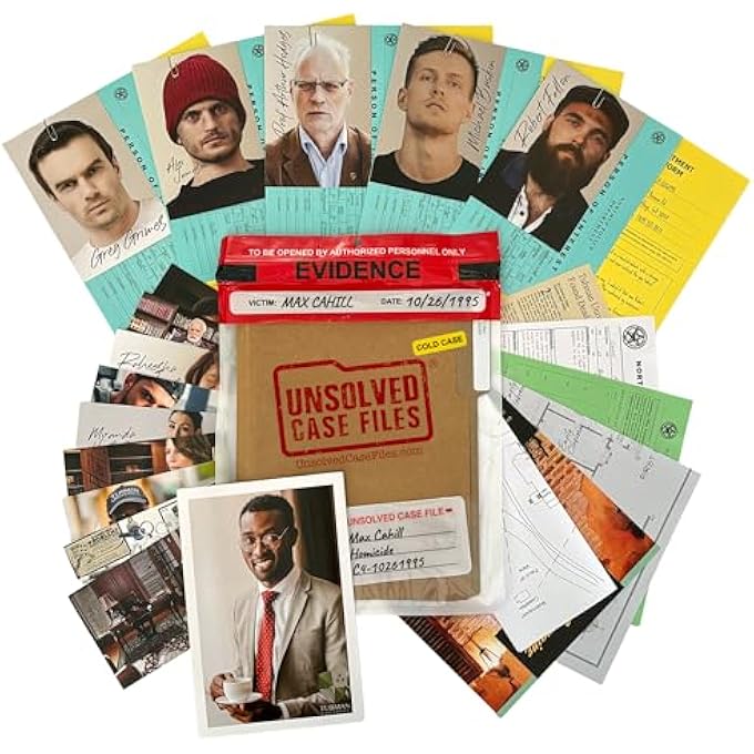 UNSOLVED CASE FILES  Cahill Max  Cold Case Murder Mystery Game  Can You Solve The Crime? - Image 1