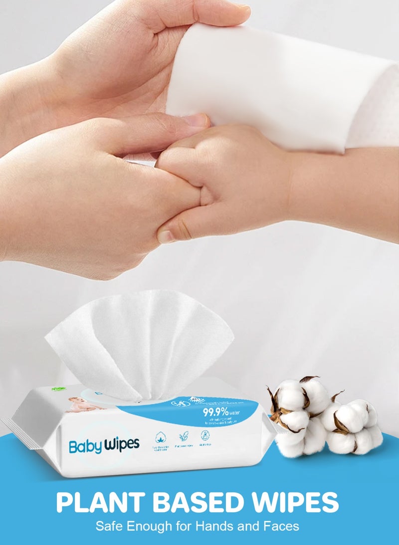 URbazaar Original Baby Wipes, 99.9% Water, 3-In-1 Cleans, Cares, Protects, Unscented & Hypoallergenic, 360 Count (6 Packs) - Image 3