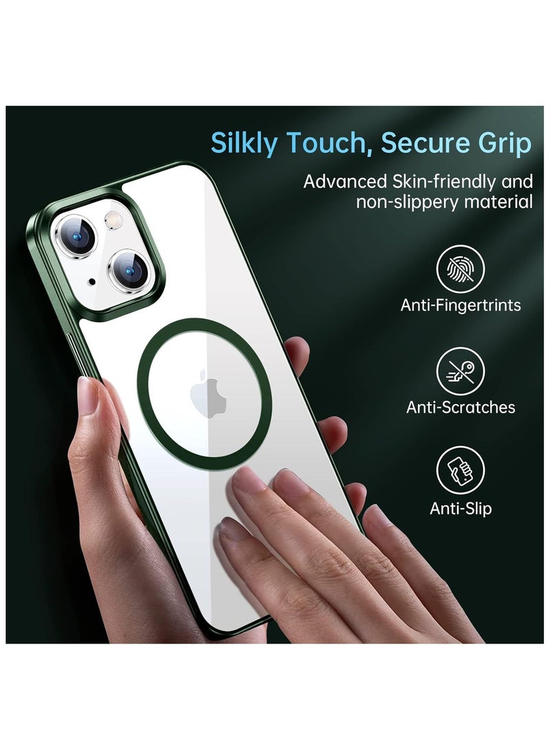 ACLIX Magnetic Case for iPhone 11 Case, Compatible with MagSafe, Plating Luxury Cover, Clear Soft TPU Shockproof Protective Phone Case, (Green) - Image 5