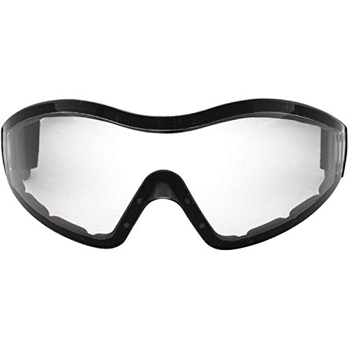 Birdz Eyewear Boogie Motorcycle Sports & Skydiving Goggles Padded Black Frame w/Clear Lens Anti-Fog Z87.1 - Image 2