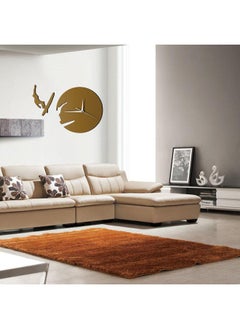 NIBEMINENT Creative DIY Acrylic Wall Clock Brown 25cm  - Image 2