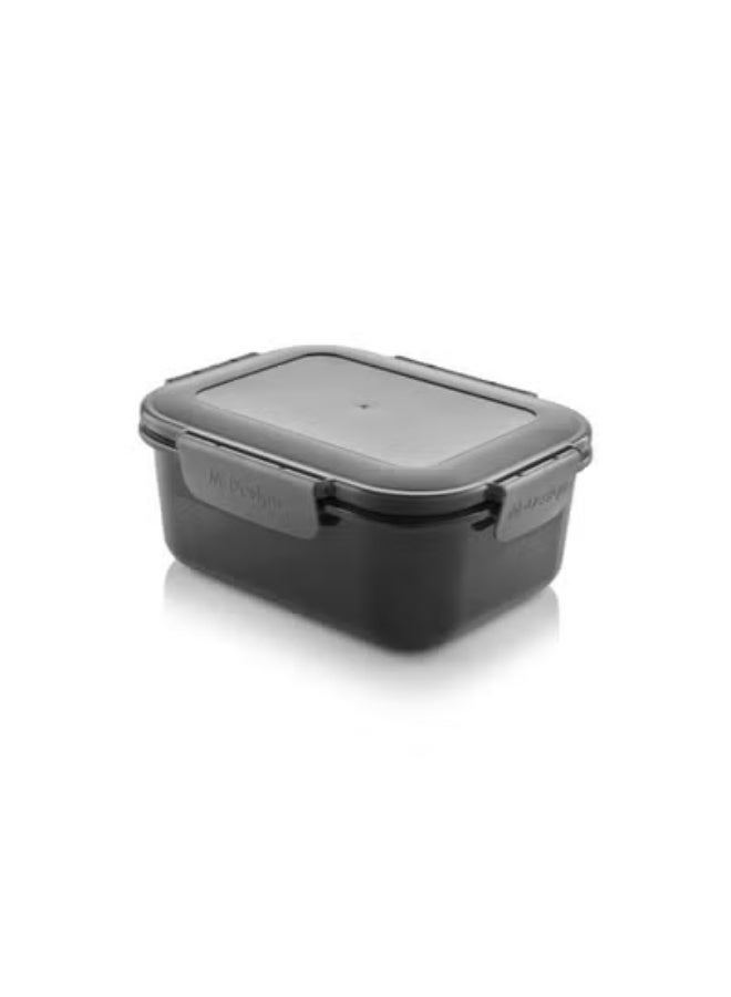 M-Design Fresco™ Lunch Box 1.1L - BPA Free, Microwave Safe, Dishwasher Safe, Food Safe, Stackable - Black (NEW)
