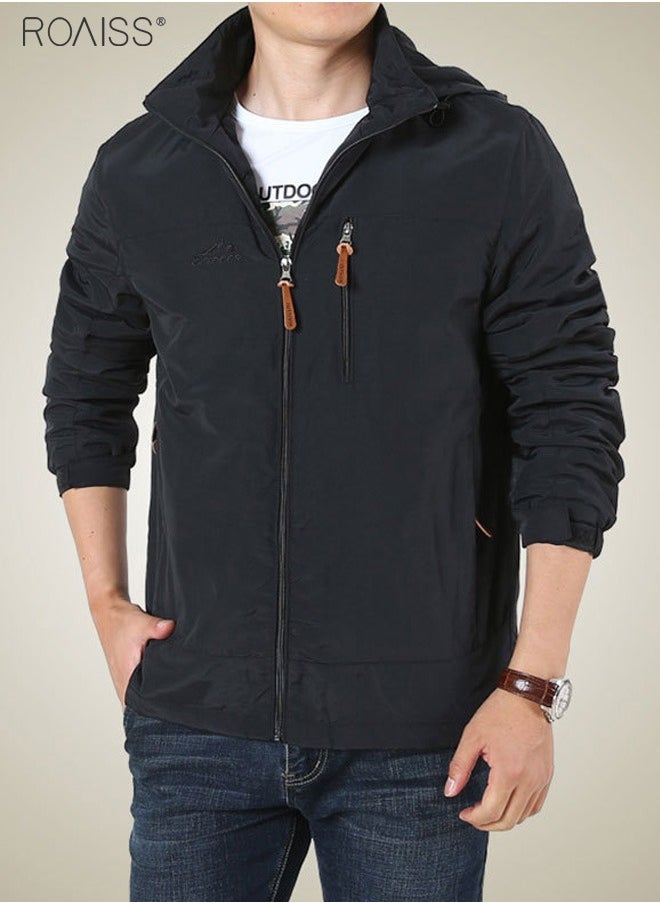 roaiss - Men Jackets Waterproof Male Outdoor Coats Outwears Windbreaker Windproof Spring Autumn Jacket Camping Hiking Clothing Coat - Image 1