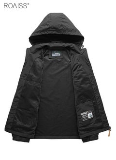 roaiss Men Jackets Waterproof Male Outdoor Coats Outwears Windbreaker Windproof Spring Autumn Jacket Camping Hiking Clothing Coat  - Image 3