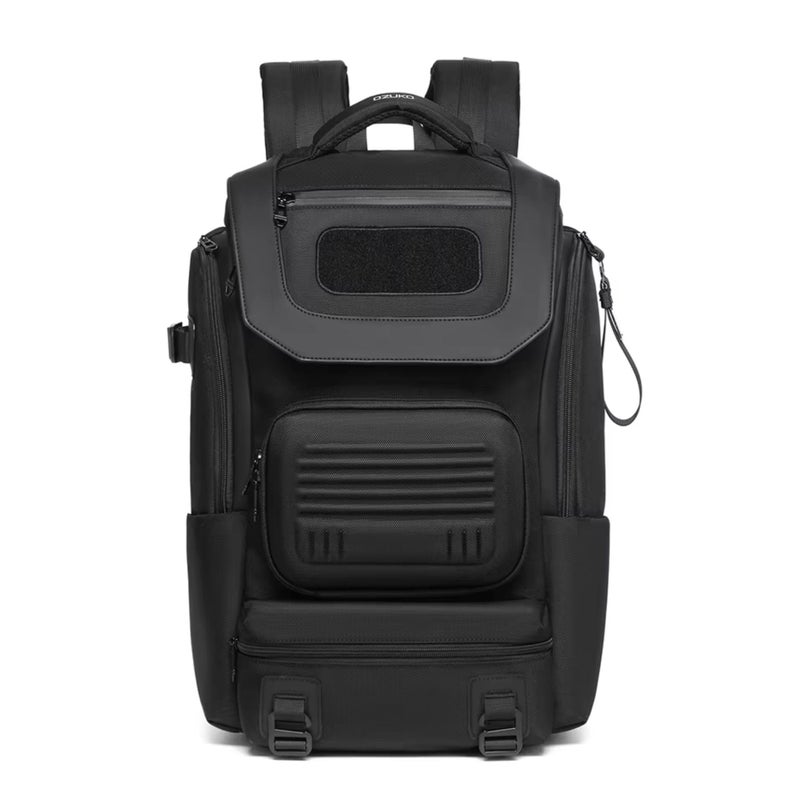 OZUKO Waterproof Oxford Laptop Backpack With Anti-Theft Pocket, Slim Business Daypack for Work Travel Commute, Black, 9840 - Image 1