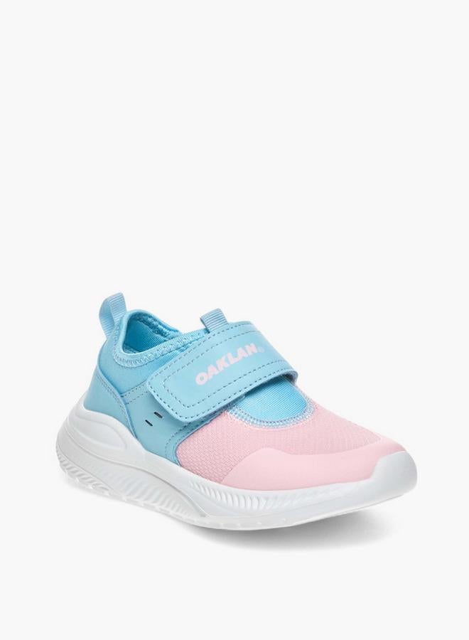 Oaklan by Shoexpress Girls Panelled Sports Shoes with Hook and Loop Closure - Image 1