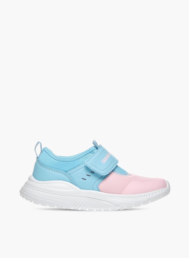 Oaklan by Shoexpress Girls Panelled Sports Shoes with Hook and Loop Closure  - Image 3