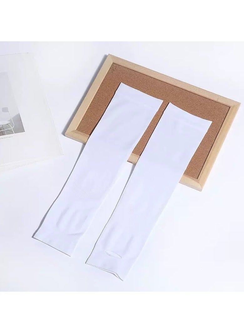 general New ice sleeve gradient color sun protection sleeve anti-ultraviolet men and women outdoor cycling sun protection ice silk sleeve - Image 1