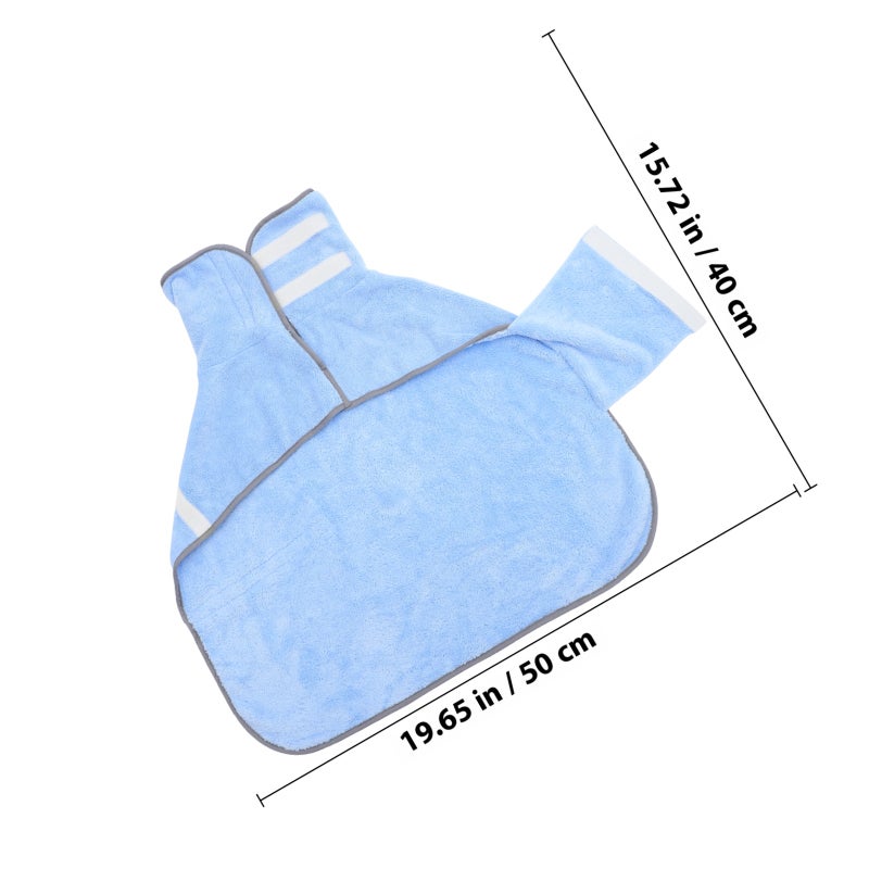 1pc Dog Bath Towel Cat Bathrobe Super Absorbent Puppy Towel Pet Supplies - Image 2