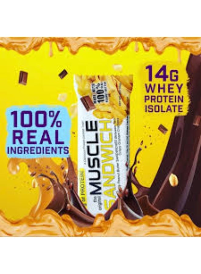 MUSCLE SANDWICH Muscle Sandwich Creamy Peanut Butter Bar, 56 g  - Image 3